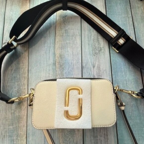 NWT Marc Jacobs "The Snapshot" crossbody bag in calf leather NEW CLOUD MULTI - Picture 15 of 16